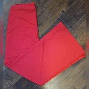 Zara Bold Scarlet Pull On Pants